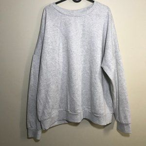 light grey crewneck
